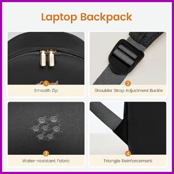 Mini Puffer Backpack - Lightweight Nylon, Anti-Theft Pocket, 12x10x5 main image 7